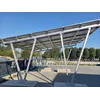 Aluminum carport for 15 panels, 2 workstations