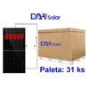 DAH Solar panels DHM-72X10-550W, silver frame