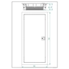 MT ONNLINE flush-mounted switchgear 4x12 modular IP30 (N+PE) metal door (48 modular)