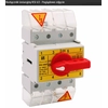 4-pole switch-disconnector 63A with a knob for disconnection yellow-red