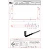 Tile holder L -415 twisted H 130mm. ZZ