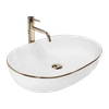 Rea Cleo countertop washbasin 61 Gold Edge - Additionally 5% discount with code REA5