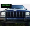 85-01 Jeep Cherokee - Chrome strips, chrome grill