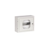 Surface-mounted switchgear NRP-12 with glass and lock.Place for 12 type protection S.IP31