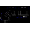 ONNLINE chimney connection set for shaft, condensing, concentric DN 80/125 for Ecocondens Crystal and Gold Termet boilers