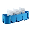 Flush-mounted box, deep, blue, multibox P4X60D