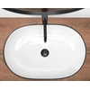 Rea Cleo countertop washbasin 61 black edge- Additionally 5% DISCOUNT on code REA5