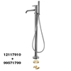 Free-standing bathtub faucet Palazzani Digit chrome 12117910 + 99571799