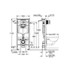 RAPID SL flush-mounted frame 3W1 Arena Cosmopolitan 6 / /9L Wall-mounted WC with Arena panel and brackets