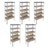 5 racks, shelves for garage