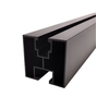 Aluminum mounting profile 40x40 mm hex bolt L:2200mm black