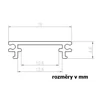 T-LED LED profile TUBE wall-mounted Choice of variant: Profile without cover 2m