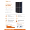 580W Bifacial egy üveg N-típusú Topcon