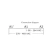 Operating hours counter with DIN rail mounting 90-264V IP40