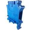 Clip on terminal block rail 10mm² blue 32A 42.5x47mm 690V