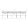 Ground construction 3 x 8 horizontal photovoltaic modules