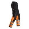 6233 AllroundWork, Reflective Trousers + Holster Pockets black and orange, EN 20471/1