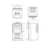 Thermostat on cooling rail contact NO 0-60 degrees 10A IP20