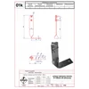 Angular roof bracket H-130mm. ZS twisted