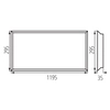 Kanlux Blingo recessed LED panel R 38W 12030 NW 29823