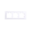Cover frame for domestic switching devices Kontakt-Simon 82637-60 Plastic Untreated Glossy