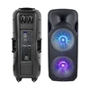 VT62152 150W Portable bluetooth karaoke speaker / USB socket / micro SD card slot / AUX socket / 2x Microphone / LED backlight (2 * 38 cm)