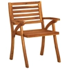 Lumarko Garden chairs with cushions, 3 pcs, solid acacia wood