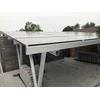 Solar carport with 30 solar modules for 4 vehicle, with the possibility of installing the photovoltaic system.