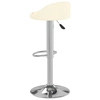 Bar stools, 2 pcs., Cream color, artificial leather