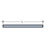 A threaded rod M8x1000mm steel, QS (Quick Stream)