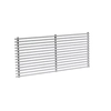 MSO-1.0 400x100 RAL 9010 wall grille 1-row, profile 0 °
