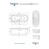 Besco Victoria freestanding bathtub 160- ADDITIONALLY 5% DISCOUNT ON CODE BESCO5