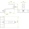 Adjustable roof holder DUR40E 898140