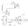 Adjustable roof bracket DUR40E