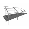 Ground mounting structure for solar modules