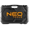 A large set of tools in the case of NEO Tools 1/2", 3/8", 1/4", 233 el.