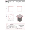 Control well for soil 250x250x200 with pipe