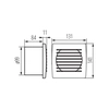 Ventilátor pro vlastní koupelny a kuchyně Kanlux 70973