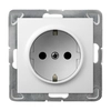 Socket outlet Ospel GP-1YS/m/00 IMPRESJA White Screwed terminal Plastic IP20