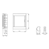 Flush-mounted 24 modular distribution board (2x12) IP40 transparent door Viko Panasonic