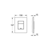 Skate Cosmopolitan flush plate, to be actuated 2-pojemnościowego or Start/Stop, chrome finish