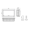 18 modular distribution board (1x18) IP40 transparent door Viko Panasonic