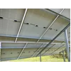 Complete photovoltaic ground structure (clamps, screws, keyways)