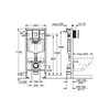 RAPID SL flush-mounted frame 5w1 for a toilet with a valve AV1 6 / /9l, installation height 1,13m, with Skate Cosmopolitan plate, Fresh system, brackets and