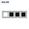 WELAIK quadruple glass panel 0+0+0+zás - grey