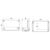 Box 130x80x60mm aluminum junction box distribution IP67 IK09