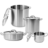 HIGH CASSEROLE WITH STAINLESS STEEL LID 45x45CM 71.6L
