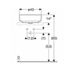 Round countertop washbasin Variform Circle 40 cm 500.768.01.6