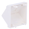 Plate K45 1-krotna RJ with angled cover, for MD adapters, white