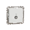 End TV socket (4dB), white SEDNA DESIGN